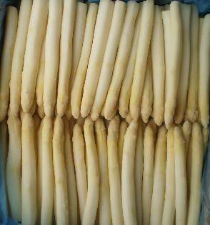 Frozen white asparagus